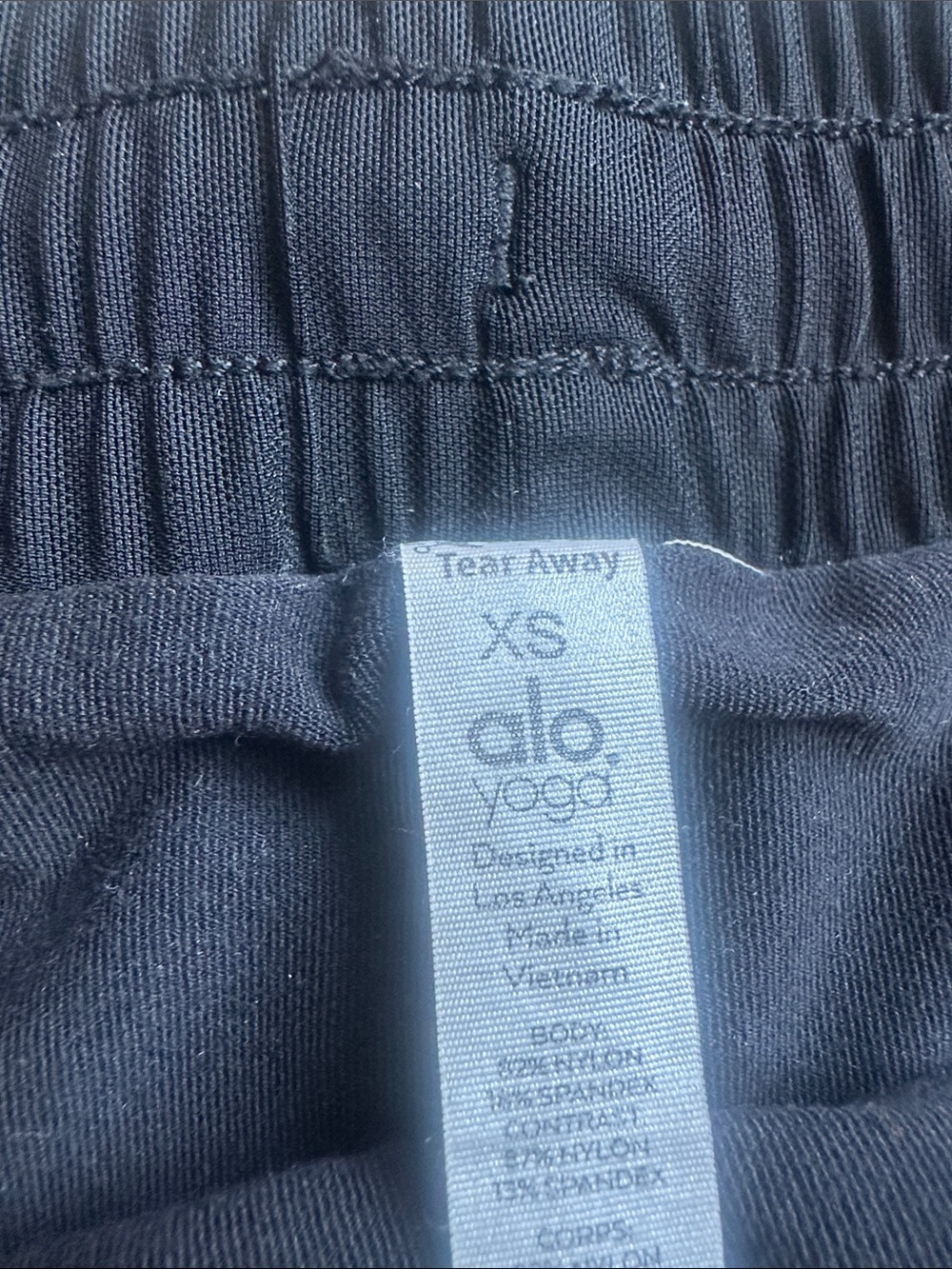 ALO Yoga Black Athletic Shorts with Drawstring - Picture 2 of 3